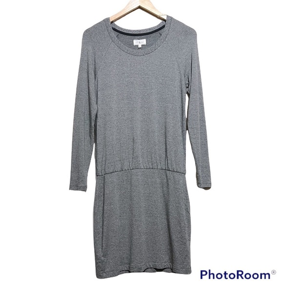 NWT Lou&Grey Blouson Heather Gray Dress Casual Size XSmall - Picture 2 of 8